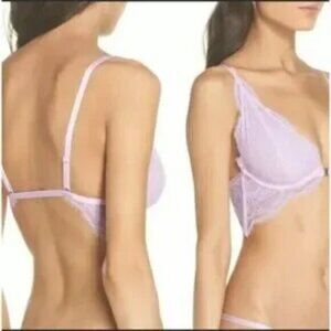 FREE PEOPLE INTAMATELY You're so great underwire bra lilac NWT 34B
